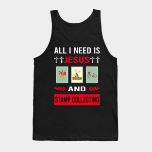 I Need Jesus And Stamp Collecting Stamps Philately Philatelist Tank Top